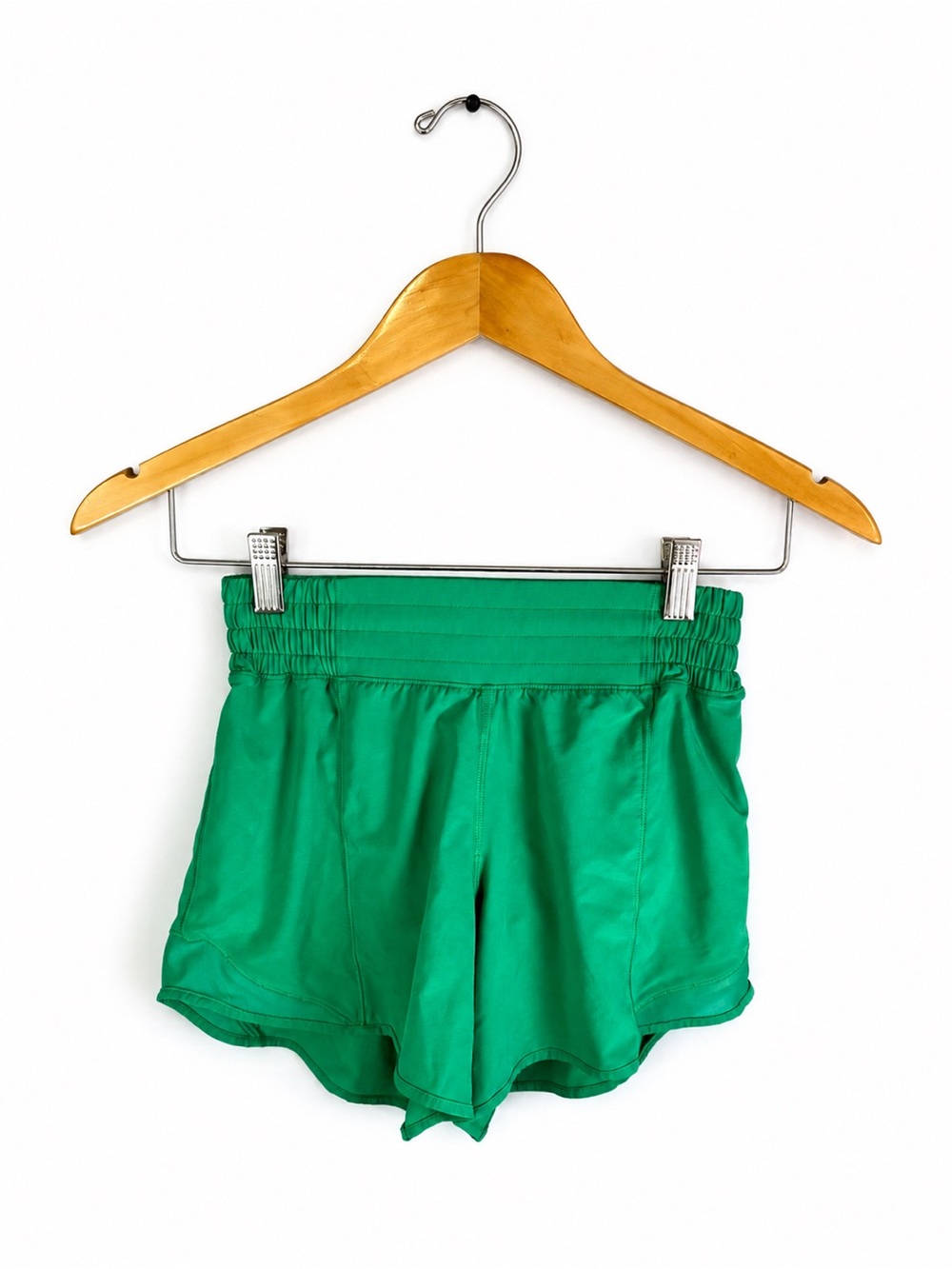 Lululemon Hotty Hot Shorts Womens 2 Green 4” Lined Running Athletic - Picture 2 of 7